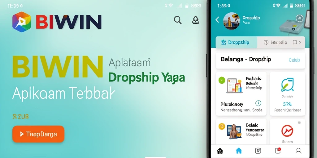 Tampilan antarmuka utama BIWIN yang memudahkan pengguna dalam berbelanja produk.