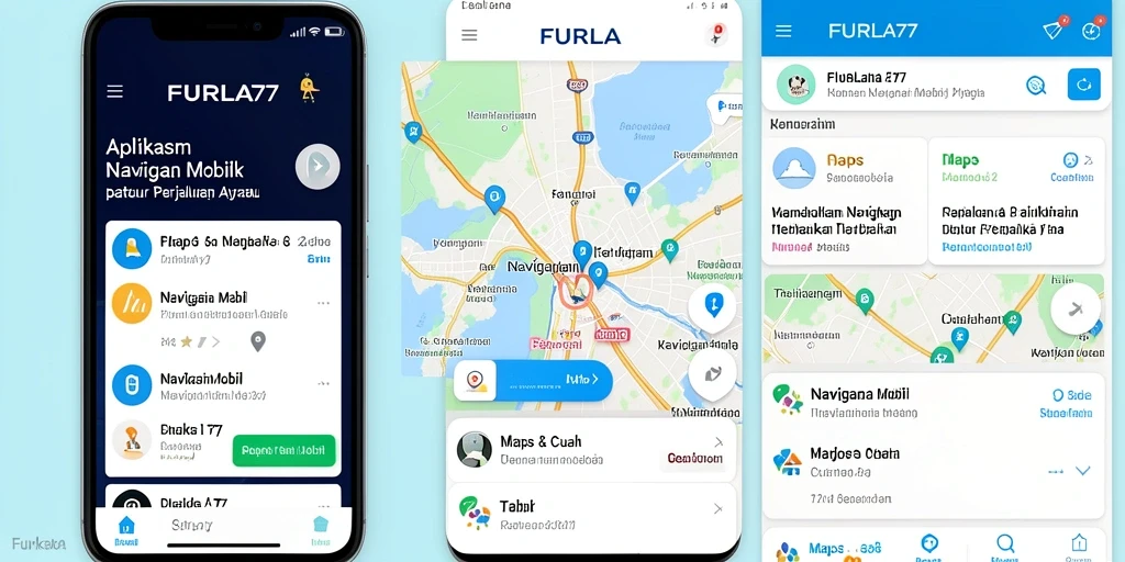 Antarmuka FURLA77 dengan fitur navigasi yang intuitif dan informatif.