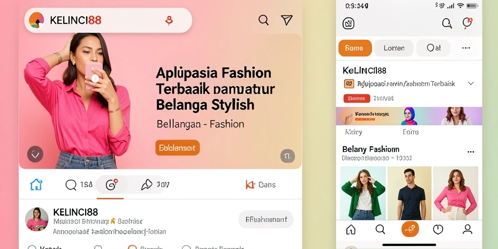 Tampilan antarmuka KELINCI88 yang menarik untuk belanja fashion.