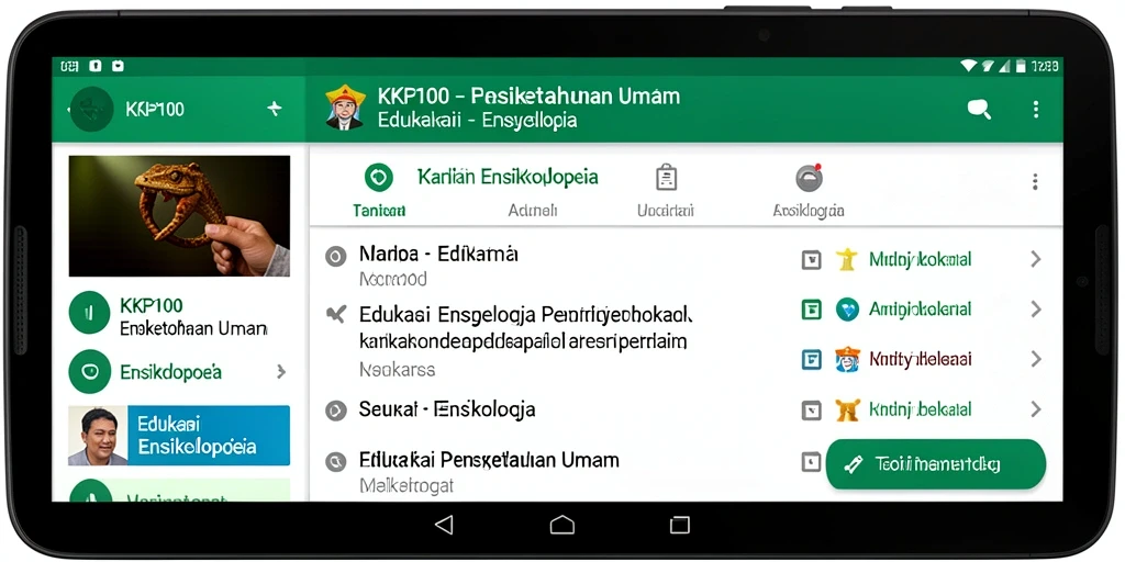 Tampilan antarmuka KPK100 yang menarik dan mudah digunakan.