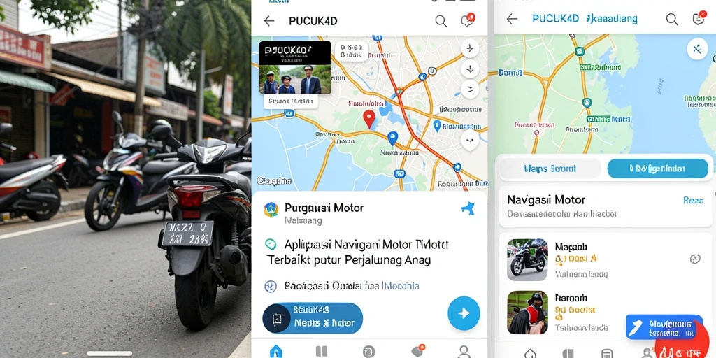 Antarmuka pengguna PUCUK4D menampilkan peta dan navigasi yang jelas.