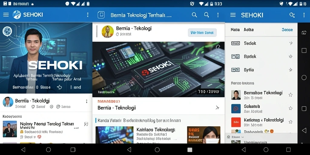 Tampilan antarmuka SEHOKI yang modern dan informatif.