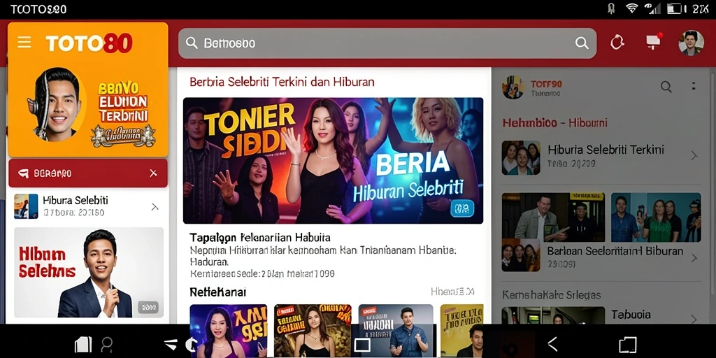 Tampilan antarmuka TOTO80 yang menarik dan informatif.