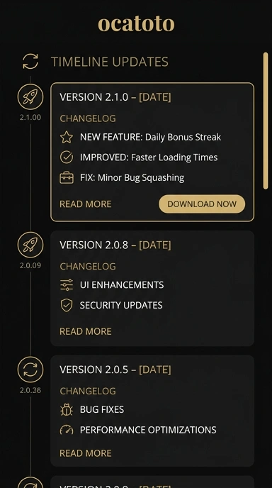 Riwayat Versi ocatoto untuk Pengguna Android